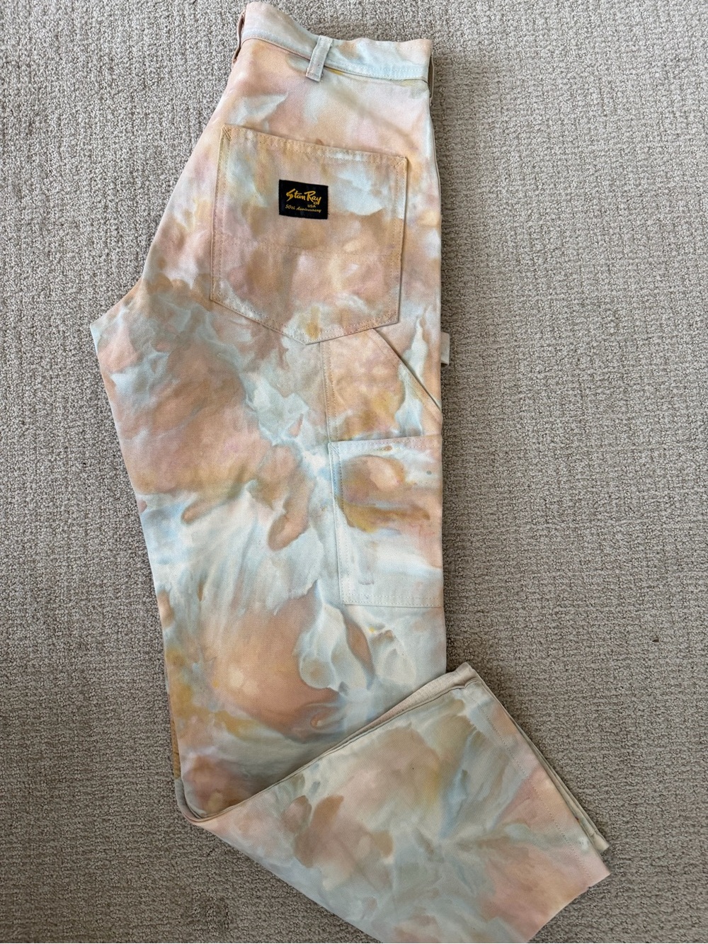 Stan Ray Women’s one of a kind tie dye 50th anniversay jeans